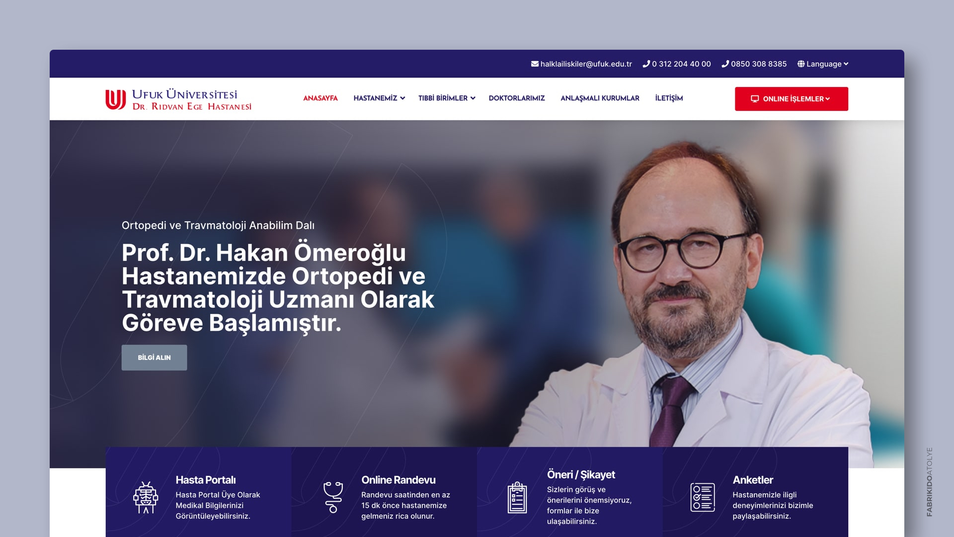 Ufuk Üniversitesi - Dr. Rıdvan Ege Hastanesi